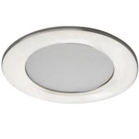 Spot LED nickel satin  encastrer IP44 4.5W 100 230V Blanc neutre 4000 K