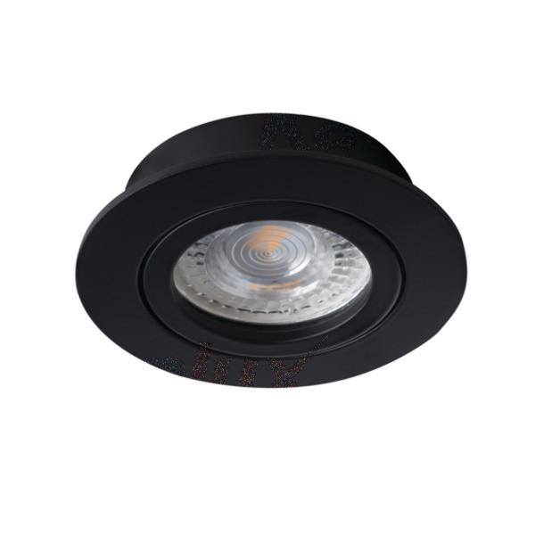 Spot encastrable moderne noir avec LED dimmable en 3 étapes IP65 - Blanca