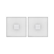PAULMANN Lumitiles Basic Set carré 10x10cm 2x0,8W 2700K 12V Blanc Syn/Alu - 7840