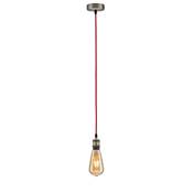 Suspension PAULMANN Neordic Eldar max. 1x60W E27 Rouge/Bruni 230V Métal - 50386