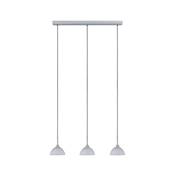 Suspension PAULMANN Parana max.3x40W GU10 Blanc/Chrome mat 230V Verre/Métal - 70