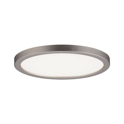 Panneau encastré Areo LED IP44 rond 120 mm 8 W Nickel mat gradable