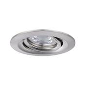 Encastré PAULMANN Nova mini Coin rond orientable LED 1x4W 310lm acier brossé/alu