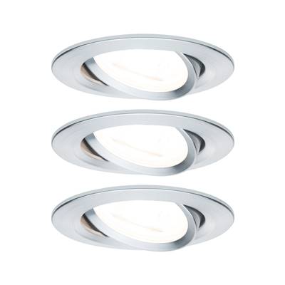 Kit encastré PAULMANN Nova rd orien. LED 3stepdim 3x6,5W 230V GU10 51mm Alu tour