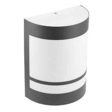 Applique murale noire extérieure diffuseur LED E27