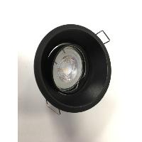 Spot encastrable noir design basse luminance anti éblouissement GU10 pour LED