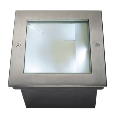 DASAR 255 LED CARRE encastré, asymétrique, inox 316, 28W, 4000K SLV