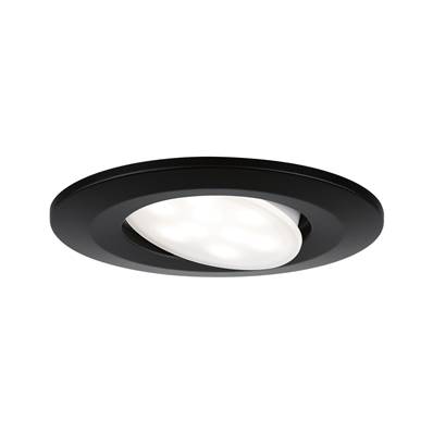 Spot encastrable salle de bain Calla  orientable IP65 6W 500lm 230V noir 4000K