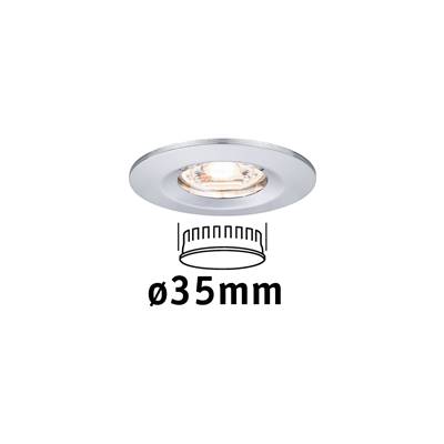 Encastré PAULMANN Nova mini Coin rond fixe IP44 LED 1x4W 310lm chrome/alu - 9430