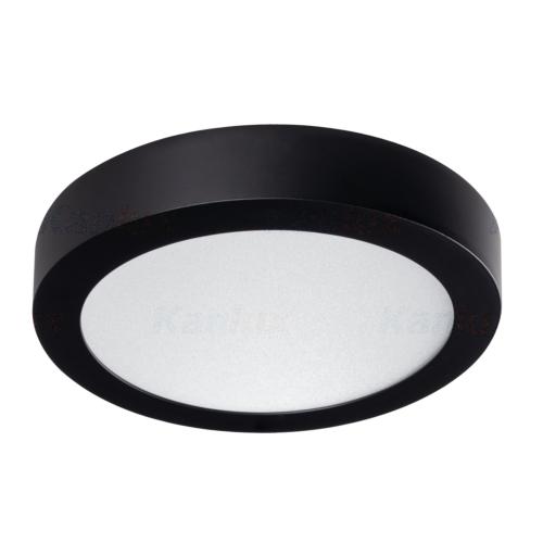 Plafonnier LED design noir 18W 3000K 230V Kanlux 33539