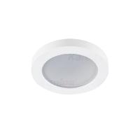 Spot étanche IP44 salle de bain rond blanc mat pour LED