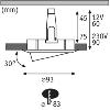 Spot encastrable orientable IP65 GU10 ou GU5.3 230 ou 12V PAULMANN 93662.