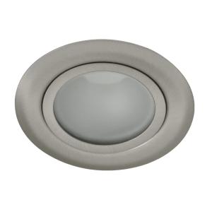 Spot Encastrable 12V fixe G4 max. 20W Acier brossé.
