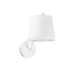 Applique tissu BERNI FARO E27 230V Blanche