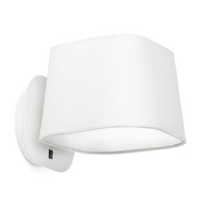 Applique tissu SWEET FARO max 1x15W E27 230V  Blanc