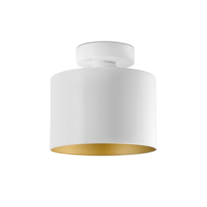 Plafonnier design Janet FARO E27 Blanc & Or