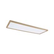 Panneau LED Atria Shine Backlight IP44 carré 580x200mm 3000K Esthétique bois