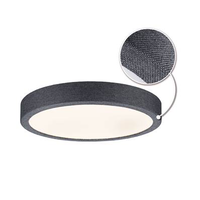 Panneau LED Cosara IP44 rond 300mm 3000K Gris foncé