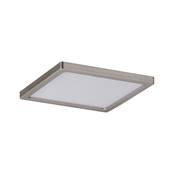 Panneau encastré LED Areo IP23 carré 8 W 3000 K Nickel mat