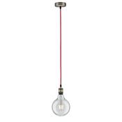 Suspension PAULMANN Neordic Eldar max. 1x60W E27 Rouge/Bruni 230V Métal - 50386