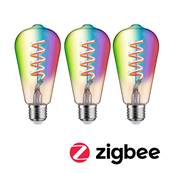 Filament 230 V Ampoules LED 3x470lm 3x6,3W RGBW+ gradable Doré
