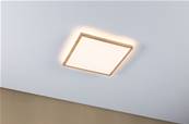 Panneau LED Atria Shine Backlight IP44 carré 293x293mm 3000K Esthétique bois