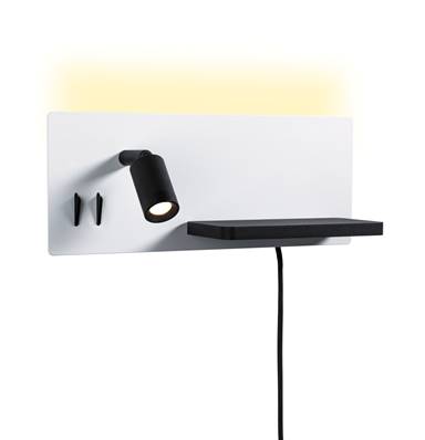 Applique LED Serra 2700K 650lm / 200lm 230V 5,5 / 1x2,6W gradable Blanc dépoli,