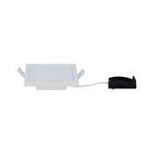 Panneau encastré Areo LED IP44 carré 120 mm 8 W Blanc dépoli gradable