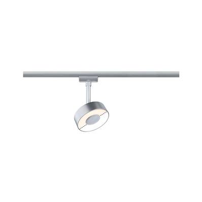 URail Spot sur rail LED Circle 210lm 5W White Switch  230V Chrome mat