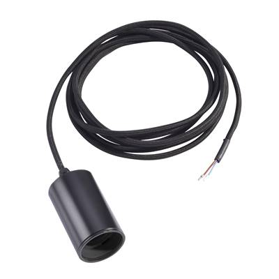 FITU E27 suspension, ronde, noire, E27, max. 60W, câble de 2,5m SLV