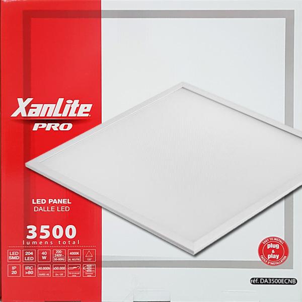 Panneau lumineux LED suspendu 40 watts 600x600 mm