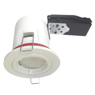 Spot BBC blanc 88 mm pour LED GU10 avec douille automatique