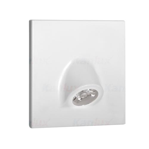 Spot encastrable mural extra plat blanc mat  blanc chaud 32494