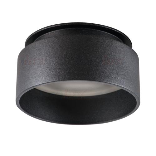 Spot encastrable fixe rond noir mat Kanlux pour LED 29236