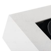 Spot/ Plafonnier saillie orientable blanc et noir mat pour LED GU10 Kanlux 26831