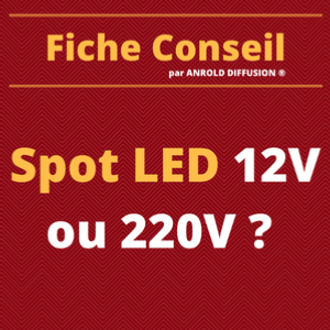 Mini spot LED 12v-220v Couleur ou blanc