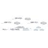 Kit 3 Spots led max.3 X 4W 230/12V  Alu brossé Micro Line LED PAULMANN