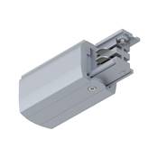 Alimentation fin de ligne PAULMANN ProRail3 droite Argent 230V métal 3 phases -