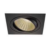 KIT NEW TRIA LED carré noir 25W 3000K 30° alim & clips ressorts inclus SLV