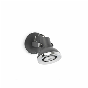 Applique orientable RING FARO max 1x8W GU10 Gris foncé