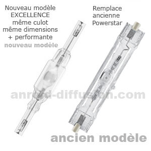 HQI-TS Osram Excellence 70W 3000 K WDL RX7S-24 Powerstar.