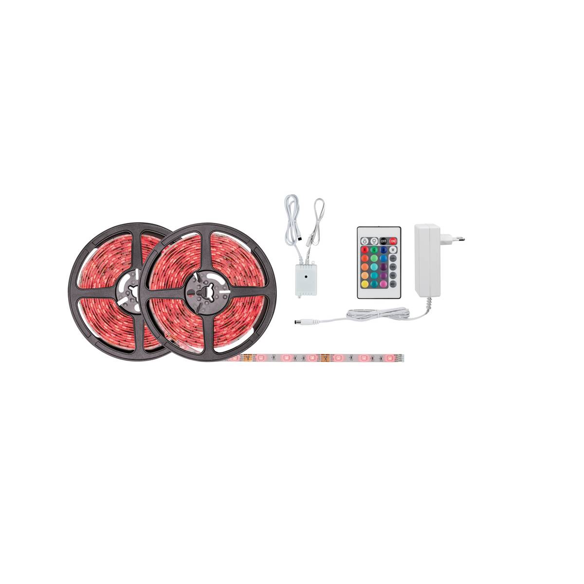 Kit ruban LED PAULMANN SimpLED 10m RGB 28W 230/12V DC