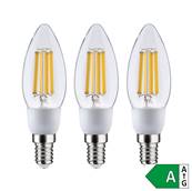 Filament 230 V Bougie LED 3x525lm 3x2,5W 3000K  Clair