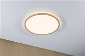 Panneau LED Atria Shine Backlight IP44 rond 420mm 3000K Esthétique bois