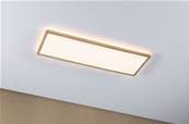 Panneau LED Atria Shine Backlight IP44 carré 580x200mm 3000K Esthétique bois