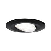 Spot encastrable salle de bain Calla  orientable IP65 6W 500lm 230V noir 4000K