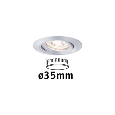 Encastré PAULMANN Nova mini Coin rond orientable LED 1x4W 310lm alu tourné/alu -