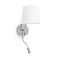 Liseuse led & applique E27 FARO Berni Nickel mat