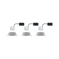 Lot de 3 Spots LED encastrables Nova LED Coin 6W 230V alu IP23 PAULMANN 93447