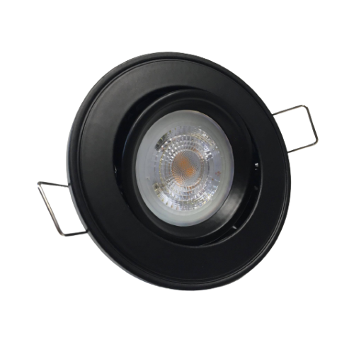 Spot Led GU10 Encastrable design Noir équipé LED Philips 5W 2700K